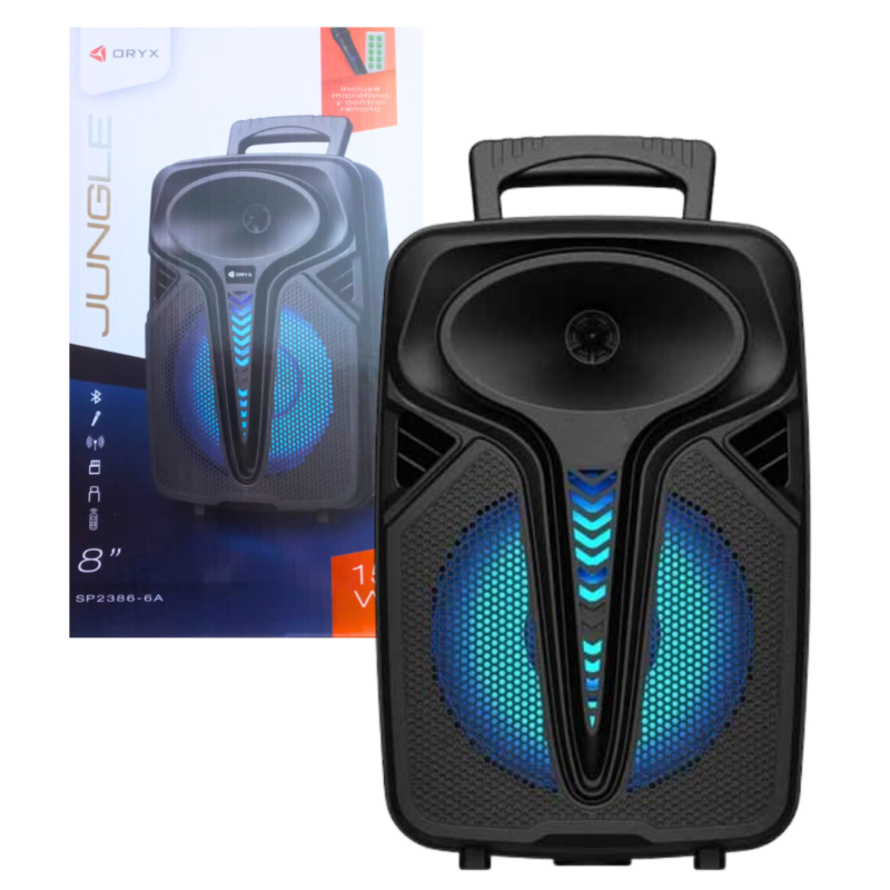 Parlante Bluetooth 8" Pulgadas 15W ORYX JUNGLE