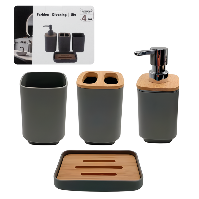 Set de Baño x4Pcs FASHION HOG0669