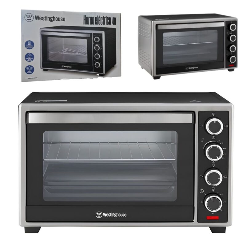 Horno Eléctrico Westinghouse 40lts. Negro WSH-HE400012000RC